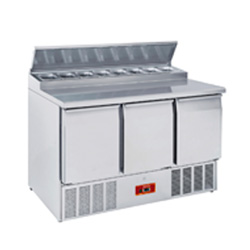 Mesas refrigeradas para pizza con Encimera de Acero Inoxidable