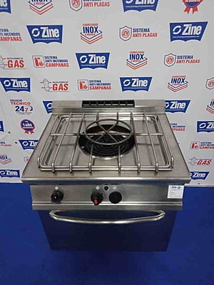 Cocina paellera a gas con horno