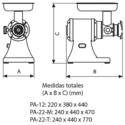 Picadora Carne Pa-12 Picadora Carne Pa-12