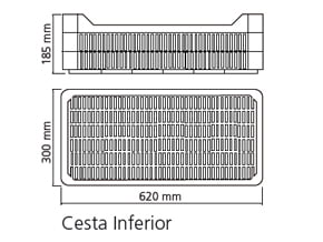 Cesta Inferior Armario Cia600