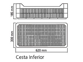 Armario Refrigeración Termoconformado Ans-651 + cestas