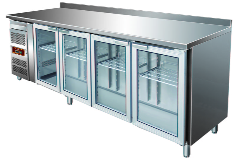 Frente mostrador refrigerado FMNS-2500 P/Cristal