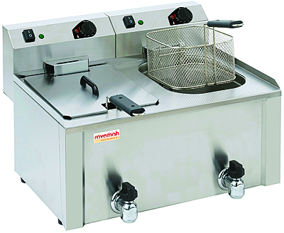 Fre-10+10 Plg Tri Freidora Electrica 10+10  Litros Potenciada Sobremesa Trifásica