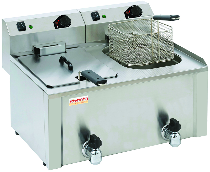 Fre-10+10 Plg Tri Freidora Electrica 10+10  Litros Potenciada Sobremesa Trifásica