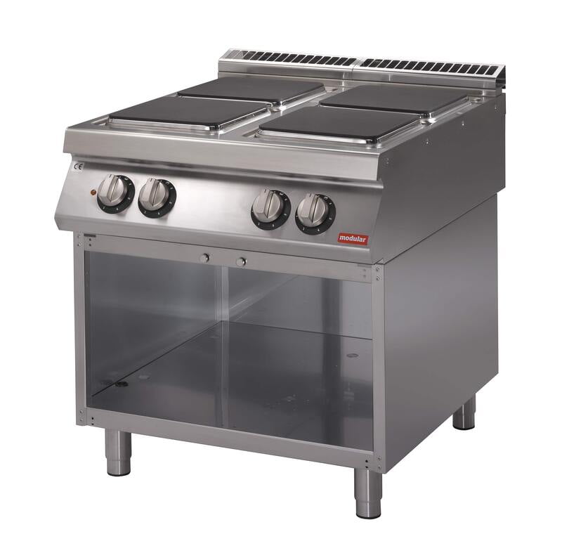 Cocina eléctrica de placa cuadrada y mueble abierto S.700 SV 78 PCEQ Cocina eléctrica de placa cuadrada y mueble abierto S.700 SV 78 PCEQ