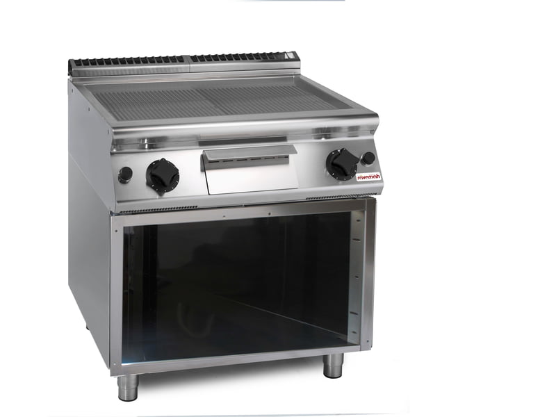 Fry-Top a gas sobre mueble abierto S.700 SV 78 FTRRGS Fry-Top a gas sobre mueble abierto S.700 SV 78 FTRRGS