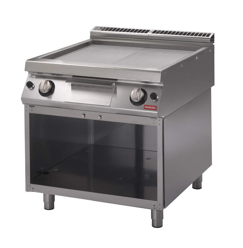 Fry-Top a gas sobre mueble abierto S.700 SV 78 FTRRGS-CR Fry-Top a gas sobre mueble abierto S.700 SV 78 FTRRGS-CR