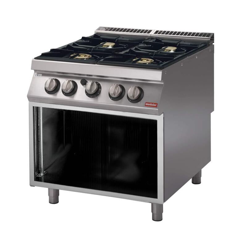 Cocina a gas sobre mueble abierto S.900 SV 98 PCGBI