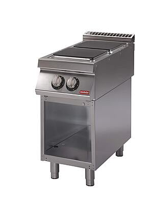 Cocina eléctrica placa cuadrada y mueble abierto S.900 SV 94 PCES