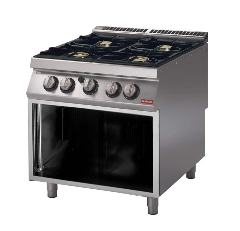 Cocina a gas sobre muelle abierto potenciadas S.700 SV 78 PCG-PW Cocina a gas sobre muelle abierto potenciadas S.700 SV 78 PCG-PW