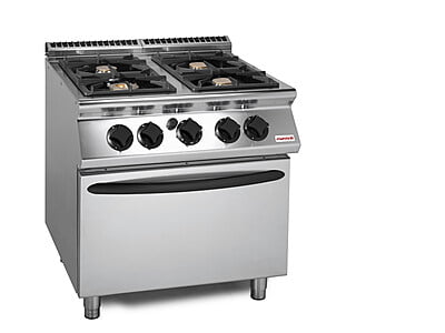 Cocina a gas con horno potenciadas S.700 SV 78 CFG-PW