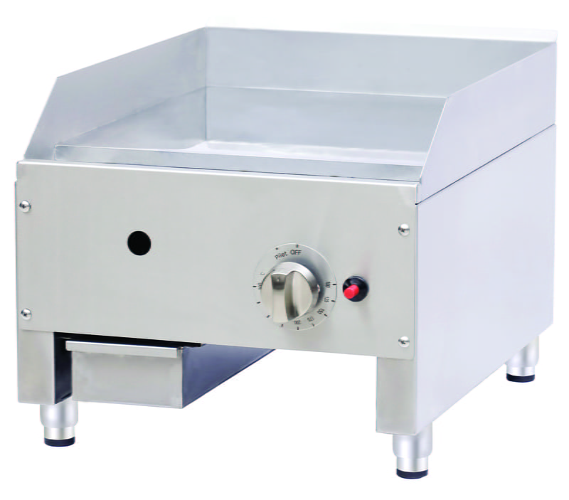 Planchas a gas de sobremesa en acero y cromo duro de alta potencia CEG-17T-550 CD Planchas a gas de sobremesa en acero y cromo duro de alta potencia CEG-17T-550 CD