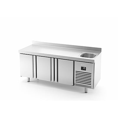 Mesa de refrigeración con fregadero Fondo 70 BMGN 1960 F