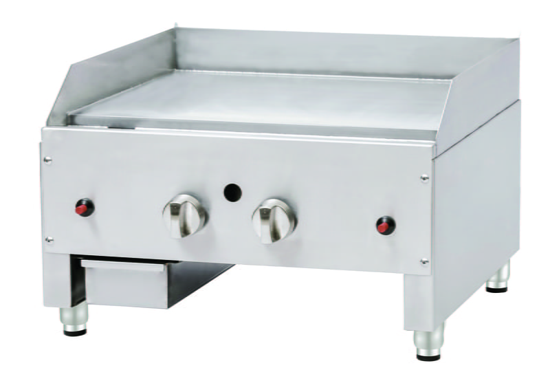 Planchas a gas de sobremesa en acero y cromo duro de alta potencia CEG-22M-550 Planchas a gas de sobremesa en acero y cromo duro de alta potencia CEG-22M-550