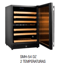 Armario para vinos con dos temperaturas Armario para vinos con dos temperaturas