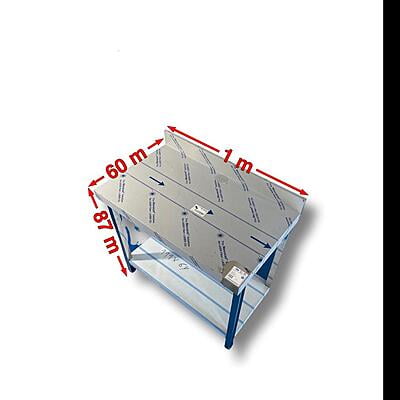 Mesa de trabajo con peto 88x100x61 Mesa de trabajo con peto 88x100x61