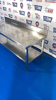 Mesa de trabajo con peto 64x160x60 Mesa de trabajo con peto 64x160x60