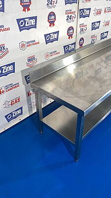 Mesa de trabajo con peto 64x160x60 Mesa de trabajo con peto 64x160x60