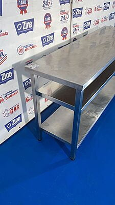 Mesa de trabajo con baldas 85x165x59 Mesa de trabajo con baldas 85x165x59