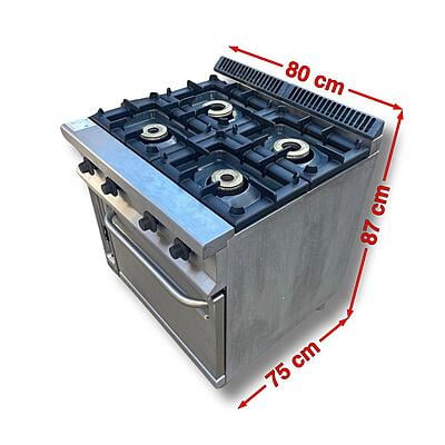 Cocina 4 fuegos para bandejas gastronom Cocina 4 fuegos para bandejas gastronom