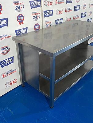Mesa de trabajo con balda 84x144x70 Mesa de trabajo con balda 84x144x70