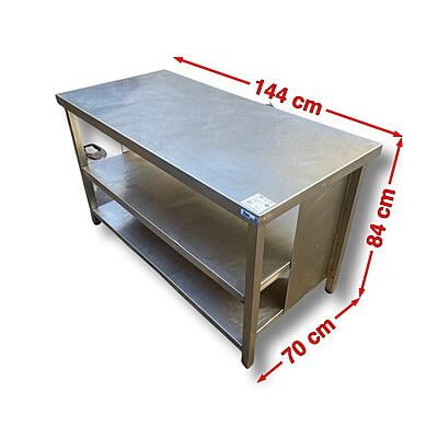Mesa de trabajo con balda 84x144x70 Mesa de trabajo con balda 84x144x70