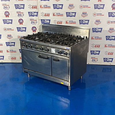 Cocina a gas 6 fuegos con horno Fondo 750 Cocina a gas 6 fuegos con horno Fondo 750
