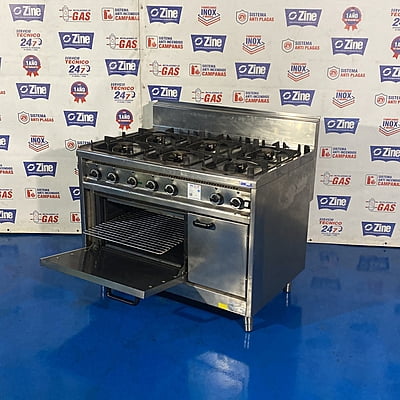 Cocina a gas 6 fuegos con horno Fondo 750 Cocina a gas 6 fuegos con horno Fondo 750