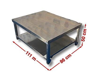 Mesa auxiliar inox baja Mesa auxiliar inox baja