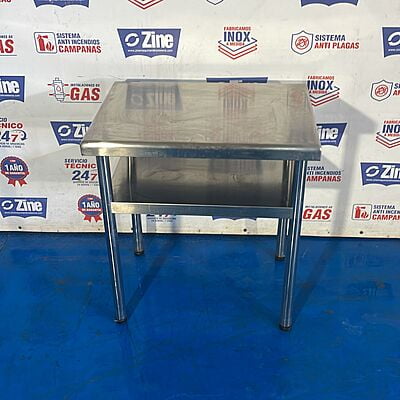 Mesa inox auxiliar 70x50x77