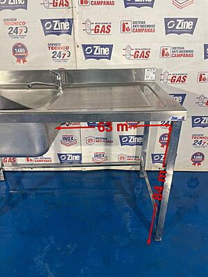 Fregadero inox 130x70x86 Fregadero inox 130x70x86