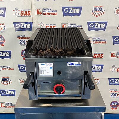 Grill Barbacoa de sobremesa de piedra volcánica Fondo 50cm