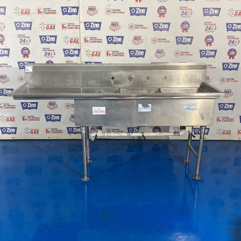 Fregadero inox con 3 cubas (poner precio) Fregadero inox con 3 cubas (poner precio)