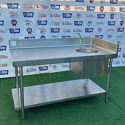 Fregadero con pedal 151x76x86 Fregadero con pedal 151x76x86