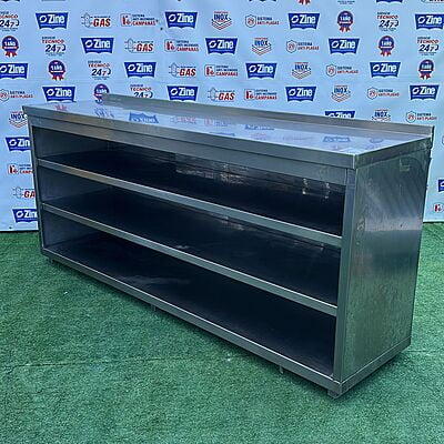 Mueble inox con estantes Mueble inox con estantes