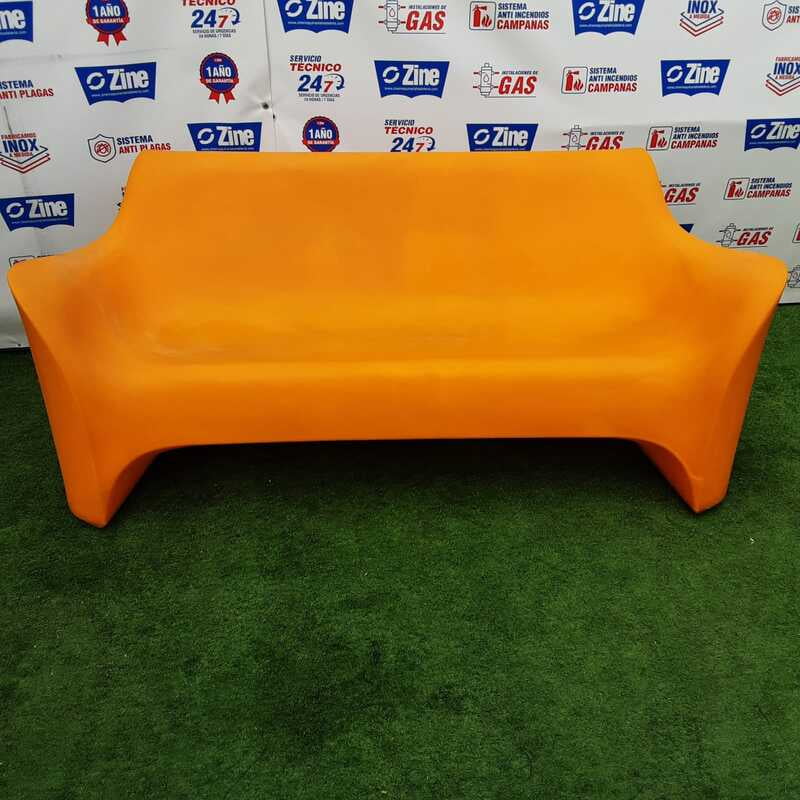 Sofá naranja 177x80x75 Sofá naranja 177x80x75