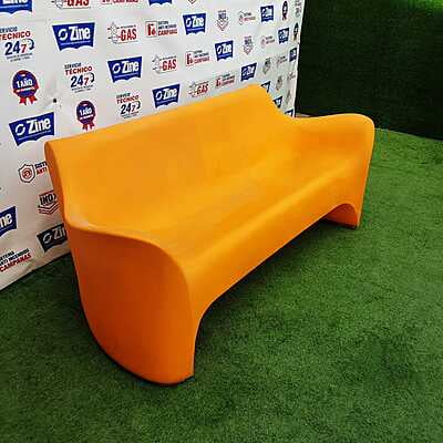 Sofá naranja 177x80x75 Sofá naranja 177x80x75