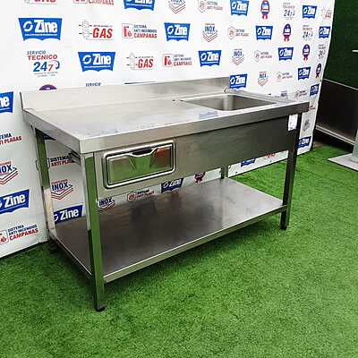 Mesa chef inox 145x70x85 Mesa chef inox 145x70x85