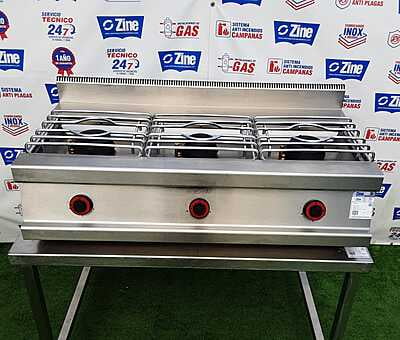 Cocina sobremesa 3 fuegos 120x60x34 Cocina sobremesa 3 fuegos 120x60x34