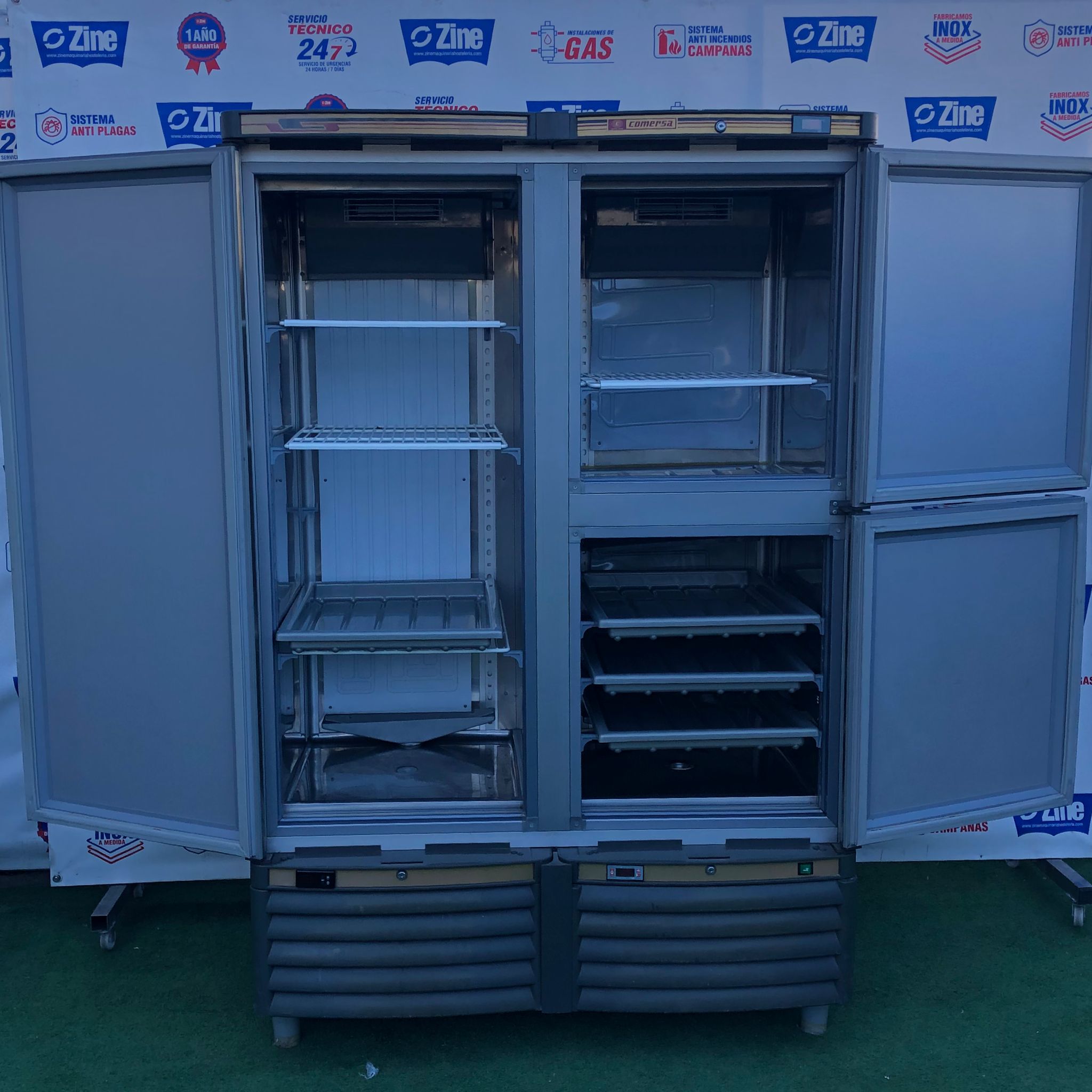 Armario de refrigeración inox 3 puertas 125x75x190cm Armario de refrigeración inox 3 puertas 125x75x190cm