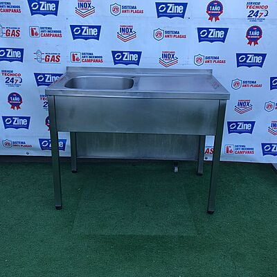 Fregadero Inox 110x60x85