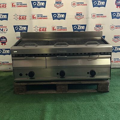 Barbacoa a gas con agua 120x70x57cm