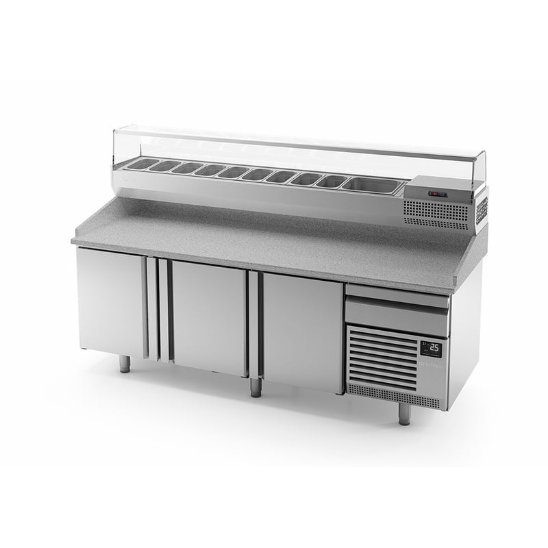 Mesa refrigerada para pizza fondo 800 MP 2300 Mesa refrigerada para pizza fondo 800 MP 2300