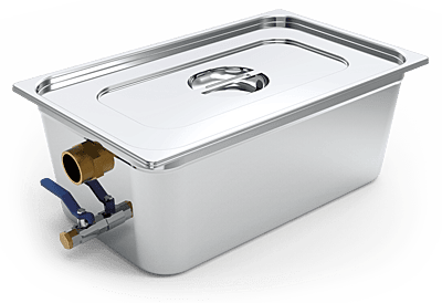 Separador de grasas inox portátil, 28 l