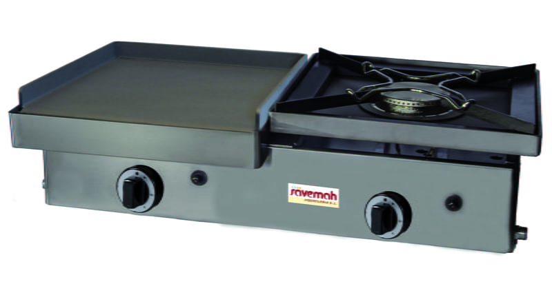 Planchas a gas con fuego PLG-800/1 Planchas a gas con fuego PLG-800/1
