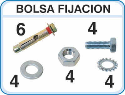 KIT BASICA FIJACION TIPO B2 KIT BASICA FIJACION TIPO B2