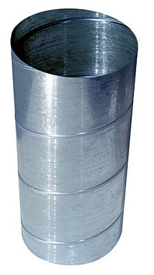 METRO TUBO HELICOIDAL 0,7MM. DIAM.350MM.GALVANIZADO