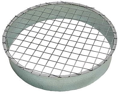 TAPA TUBO CON MALLA D.355 GALVANIZADA