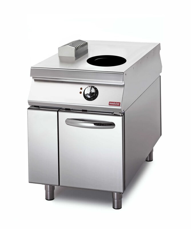 Cocina eléctricas 1 placas a inducción para WOK y mueble con puertas S.1100 SE 110/60 INDW Cocina eléctricas 1 placas a inducción para WOK y mueble con puertas S.1100 SE 110/60 INDW