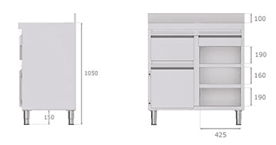 Mueble cafetero MCAF-1000 CD/CI Mueble cafetero MCAF-1000 CD/CI